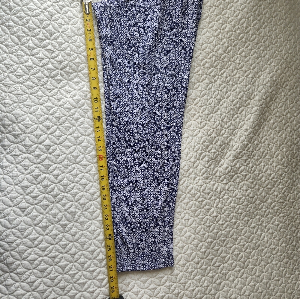 J.Mcmaghlin Blue Patterned Pants - image 7